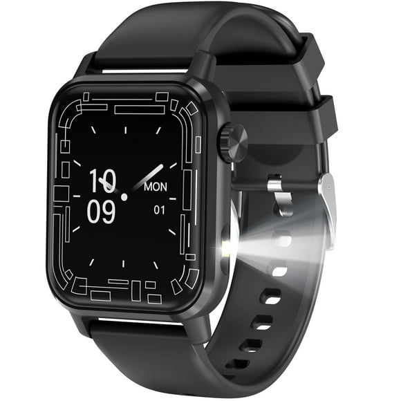 Reloj inteligente kececo con pantalla HD de 1,85 pulgadas, Bluetooth, llamadas, negro