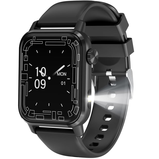 Reloj inteligente kececo con pantalla HD de 1,85 pulgadas, Bluetooth, llamadas, negro