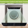 thumbnail image 4 of Hamilton Beach 13 lbs. Compact Tumble Dryer with Touchscreen Controls, 8 Drying Modes, Delay Start, Adjustable Heat Levels, Child Lock, Air-Vented Port, White, 4 of 11