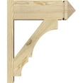thumbnail image 3 of Ekena Millwork 8"W x 22"D x 26"H Balboa Rough Sawn Arts and Crafts Outlooker, Douglas Fir, 3 of 4