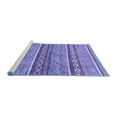 thumbnail image 2 of Ahgly Company Machine Washable Indoor Rectangle Abstract Blue Modern Area Rugs, 3' x 5', 2 of 4