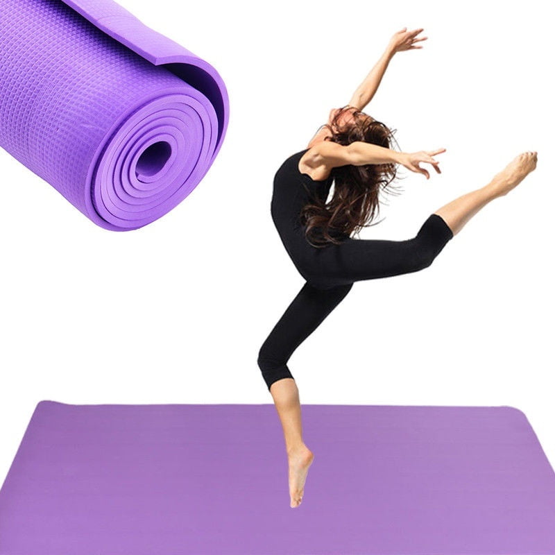 S Durable 6mm Yoga Mat Non-slip Thick Exercise Pad Health Lose Weight Fitness 