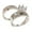 Silver, variant on LINMOUA Women's Wedding Ring Sets His And Hers, Couple Rings Detachable Diamond Ring Engagement Wedding Band Girls' Gifts