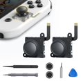 thumbnail image 1 of JINGDU Switch Joycon Joystick Replacement Kit, Hall Joystick Compatible with Switch/ OLED/ Lite, Joycon Controller Thumb Stick Repair Tool Kit (Black-2 Pack), 1 of 5