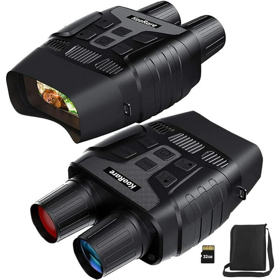 Night Vision Binoculars - Infrared Night Vision Goggles with HD Video and Photo Modes, 32GB Card, Viewing from 984ft/300m