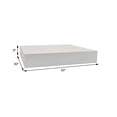 thumbnail image 5 of Benjara 30 Inch Square Display Platform, Thick Wooden Durable Riser, White Finish, 5 of 5