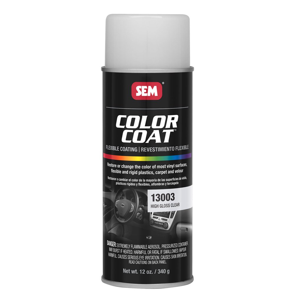 SEM COLOR COAT Carpet Plastic Vinyl High Gloss Clear Aerosol 12 oz. Ea