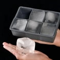 thumbnail image 3 of 2-Pack Silicone Square Shape Giant Ice Cubes Molds, Pefect for Whiskey Cocktails Bourbon Soups and Frozen Treats - BPA-free and designed to last…, 3 of 5