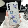 thumbnail image 3 of for Samsung Galaxy A16 Glitter Case, Girly Woman Cute Butterfly Pattern Shockproof Protective Soft Flexible TPU Shiny Stars Sparkle Anti-Scratch Bling Phone Cover for A16 5G, Pink Butterfly, 3 of 6
