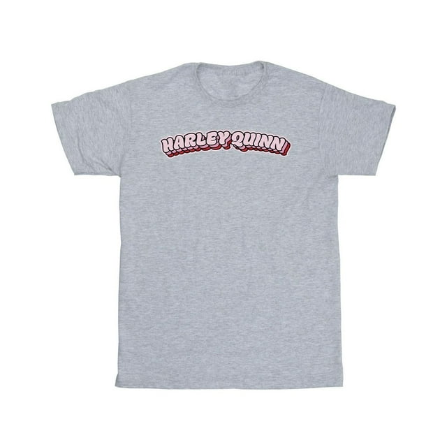 DC Comics T-Shirt en Coton pour Filles Batman Harley Quinn Logo