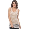 thumbnail image 1 of Sheer Nylon Lace Racerback Tank Top, 1 of 1
