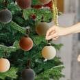 thumbnail image 3 of 9 Pcs Velvet Christmas Balls Flocked Christmas Tree Ornaments Plastic Balls Xmas Decorative Hanging Ornaments Christmas Tree Decoration 3.15 Inch, 3 of 4
