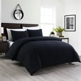 thumbnail image 4 of Porch & Den  Killarney Washed Cotton Duvet Cover and Sham Set Black Full - Queen 3 Piece, 4 of 5