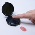 thumbnail image 4 of Visland Thumbprint Fingerprint Ink Pad Stamp Pad Waterproof Compact Size Portable Identification Security Fingerprint Black Stamp Ink Pad, 4 of 8