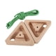 thumbnail image 1 of 2 tablas de escalada triangulares de madera para colgar, tabla de entrenamiento con cuerda para entrenamiento, gimnasio, casa, escalada al aire libre, 1 of 9