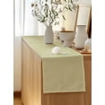 thumbnail image 5 of Table Runner 120 Inches Long for Kitchen Dining, Yellow Solid Color Dresser Scarf Farmhouse, Dining Table Decorations for Wedding/Parties, Aesthetics Contemporary Luxury 13 x 120 In, 5 of 8