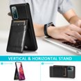 thumbnail image 2 of Mantto For Samsung S20 FE Case, Luxury Durable Shockproof Wallet Card Slots Case with Card Holder Pocket Back,PU Leather Kickstand Back Flip Cover For Samsung Galaxy S20 FE - Black, 2 of 7