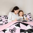 thumbnail image 5 of Castle Fairy Cute Bowtie 3 Pieces Queen Comforter Set for Boys Girls Kids,Love Heart Print Ultra Soft Bedding Sets,Geometric Buffalo Plaid Bedding Comforter Set,Lightweight Room Decor, 5 of 8