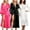 Black, variant on Kimono Women Robes Satin Plus Size Long Length Bathrobe for Women Black Soft Womens Robe L