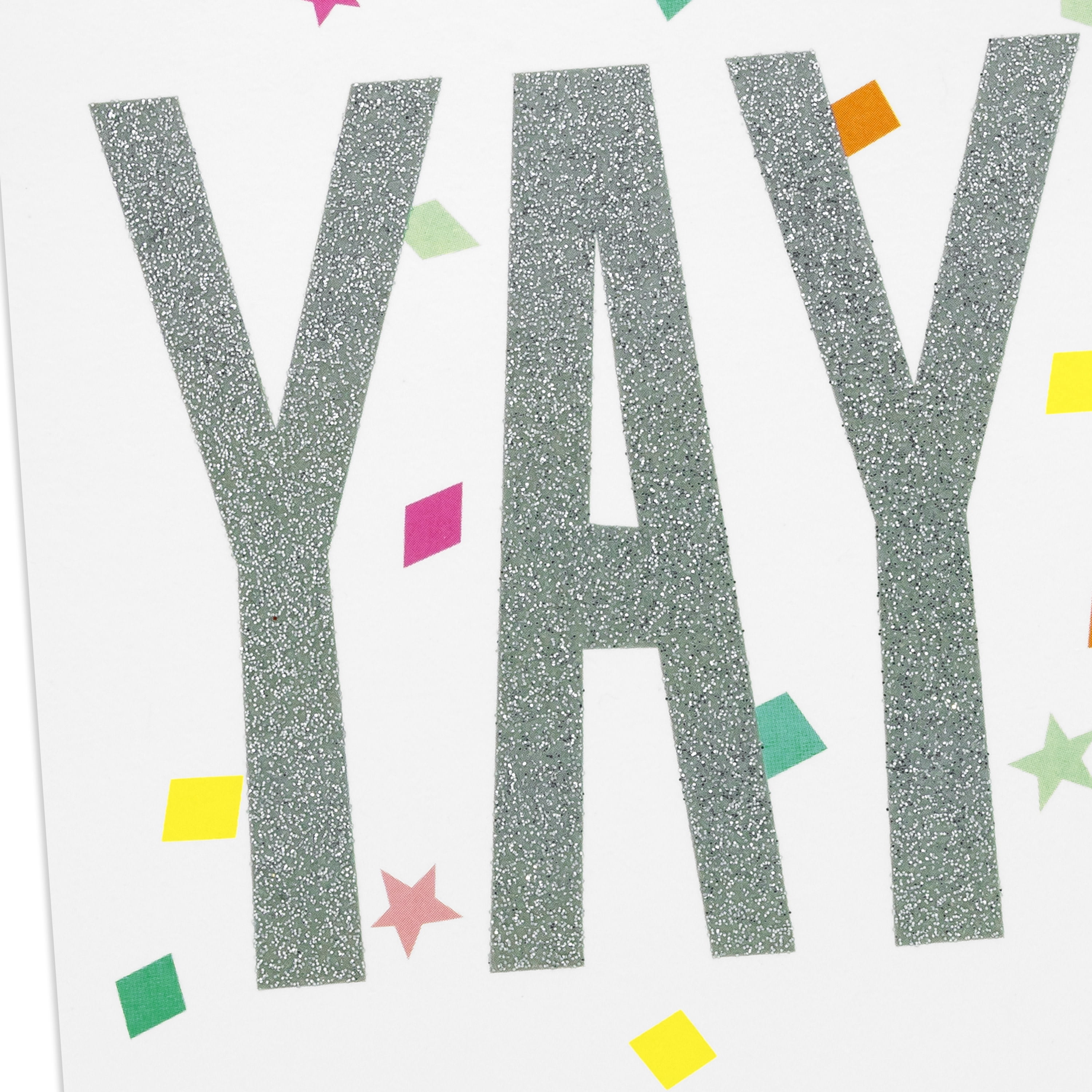 Hallmark Blank Notes (Sparkles and Confetti Yay), Pack of 10