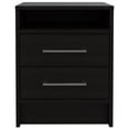 thumbnail image 4 of Light and Dark Oak Two Drawer Nightstand, 4 of 6