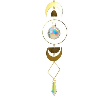 

Lacyie Moonlight Pendant Crystal Light Prism Car Hanging Wind Chime