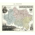 thumbnail image 2 of Migeon 29x26 White Modern Wood Framed Museum Art Print Titled - Allier Region France - Migeon 1869, 2 of 4