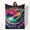 30*40in, variant on Stylish Blanket With CD Design Black Background Musical Notes And Colorful Orbs For A Modern Aesthetic Ideal For Enhancing Your Space Or For Travel Use In A Unique And Trendy Design 280gsm