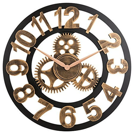 Oldtown Clocks 23 Inch Noiseless Silent Gear Wall Clock Large 3d Retro Rustic Country Decorative Luxury Art Big Wooden Vintage For House Warming Gift Number Anti Bronze Canada - Large Gear Wall Art Oldtown Clocks 23 Inch Noiseless Silent Gear Wall Clock Large 3d Retro Rustic Country Decorative Luxury Art Big Wooden Vintage For House Warming Gift Number Anti Bronze Canada - Large Gear Wall Art
