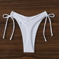 thumbnail image 4 of PFRNLF High Waisted Ruched Bikini Bottoms for Women Full Coverage Bathing Swimsuit Adjustable Side Tie Swim Briefs, 4 of 6