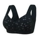 thumbnail image 1 of Sujetador con aros y botones frontales de encaje sexy para mujer - Tirantes ajustables, tallas grandes, lavado a mano, tallas XS-XXXXXL, 1 of 3