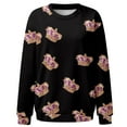 thumbnail image 5 of WEAIXIMIUNG Robe Chandail Midi Femmes Décontractée à Manches Longues T-Shirts Graphiques Col Rond Chandails à Enfiler Hauts pour Femmes, 5 of 5