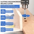thumbnail image 2 of Biscuit Jointer Router Bit 1/4 Inch Shank Woodworking Slot Cutter Alloy (multicolor ), 2 of 8