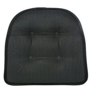 Gripper Non Slip 15 x 16 Faux Leather Tufted Chair Cushions, Set of 2