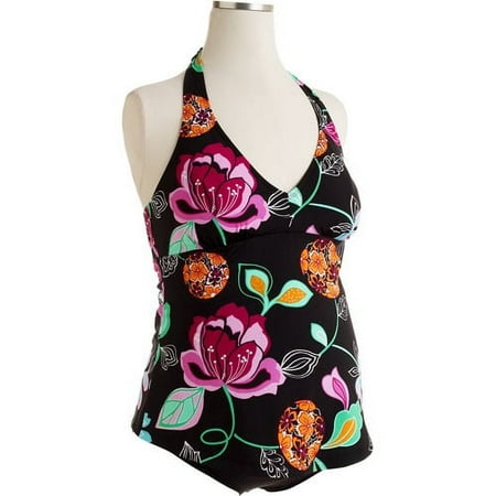 Maternity 2-Piece Print Halter Tankini