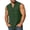 Green, variant on Lmueinov Mens Cotton Linen Tank Top Shirts Casual Sleeveless Slim Fit Henley Shirt for Men Basic Summer Tops