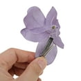 thumbnail image 4 of Unique Bargains 2 Pcs Hair Clip Grace Wind Butterfly Flowers Duckbill Clip Purple, 4 of 5