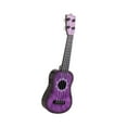 thumbnail image 4 of Toy Ukulele Toy 4 cuerdas Guitarra Training Strumming Instrumento musical portátil de guitarra pequeña para el regalo de cumpleaños para principiantes violeta, 4 of 8