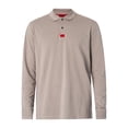 thumbnail image 6 of HUGO Long sleeve Branded Polo Shirt, Beige, 6 of 6