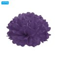 thumbnail image 3 of Uxcell 4" Durable Tissue Pom Poms Paper Flowers Ball for Wedding Party Decoration Dark Purple 10 Pack, 3 of 6