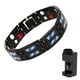 thumbnail image 1 of Titanium Magnet Stone Bracelet Advanced Therapy Blue Carbon Fibre Adjustable Length With Sizing Tool, 1 of 5