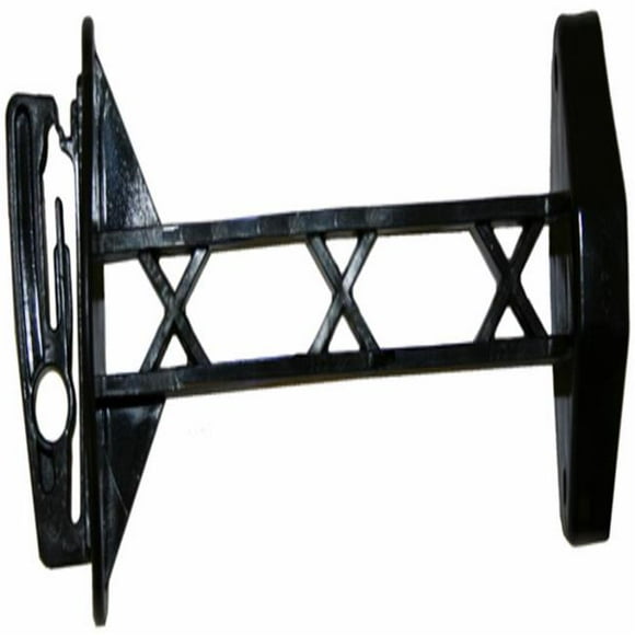Isolateur pour Poteau en Bois&44; Noir - 5 Po.