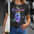 thumbnail image 4 of Girls 9Th Birthday This Mermaid Is 9 Years Old Costume TShirt, 4 of 6