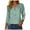 Z2-Green, variant on zaveiop 3/4 Sleeve T Shirts for Women Printed Button Down Tshirt V Neck Casual Loose Tunic Tops Dressy Summer Shirts (Dark Purple, M)