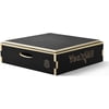 Yes4All 8 in Stackable Wooden Plyo Box, with Anti-Slip Surface for Home Gym, Black