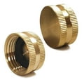 4Pcs Garden Hose 3/4" Female Threaded End Brass Cap with Washer