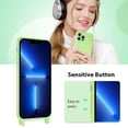 thumbnail image 6 of Crossbody Lanyard Phone case for iPhone 13 Pro Max, Silicone Phone Cover with Adjustable Necklace Strap Soft Belt Neck Cord Lanyard Shockproof Protective Case - Matcha Green, 6 of 14