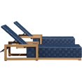 thumbnail image 7 of PURPLE LEAF Patio Chaise Lounge Chair Set of 2, PU Leather Outdoor Chaise Lounger Aluminum Pool Lounge Chairs with 5-Position Adjustable Backrest for Pool, Deck, Garden, Sunbathing,Navy Blue, 7 of 7