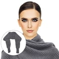 thumbnail image 2 of Dark Grey Rectangular Knitted Shawl with Sleeves for Men and Women 1Pcs, 2 of 8