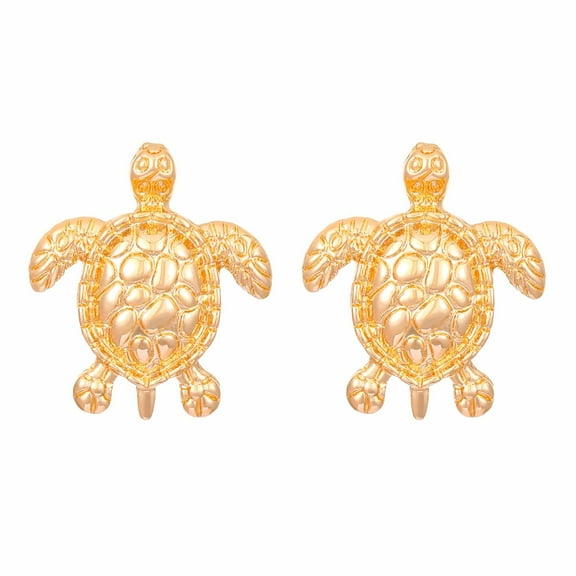 OUEPLLOZ Clearance Animal Turtle Earrings Personalized and Temperament Earring Accessories Lightweight Cubic Zirconia Chunky Hypoallergenic Gold Jewelry for Women(B,One Size)